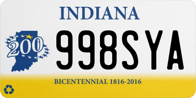 IN license plate 998SYA