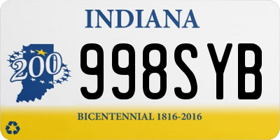 IN license plate 998SYB