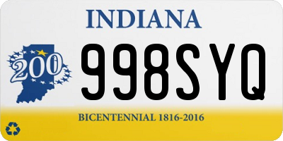 IN license plate 998SYQ