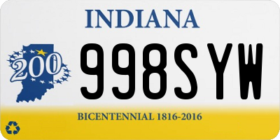 IN license plate 998SYW