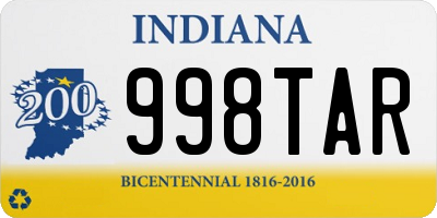 IN license plate 998TAR