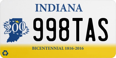 IN license plate 998TAS