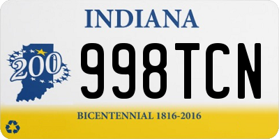 IN license plate 998TCN