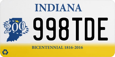 IN license plate 998TDE