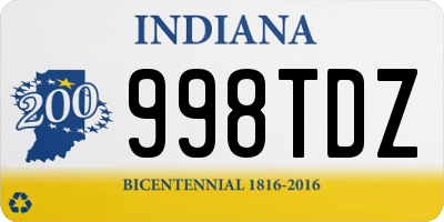 IN license plate 998TDZ