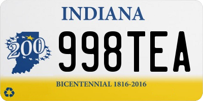 IN license plate 998TEA