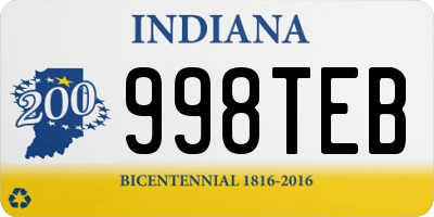 IN license plate 998TEB