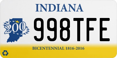 IN license plate 998TFE