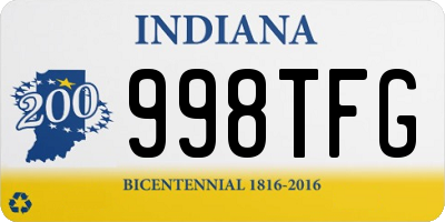 IN license plate 998TFG