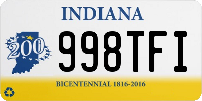 IN license plate 998TFI