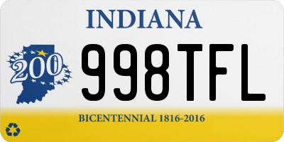 IN license plate 998TFL