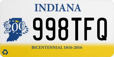 IN license plate 998TFQ