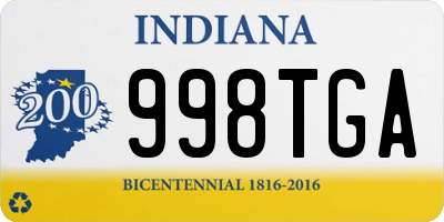 IN license plate 998TGA