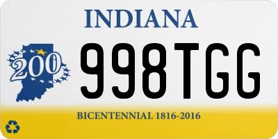 IN license plate 998TGG