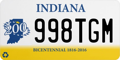 IN license plate 998TGM