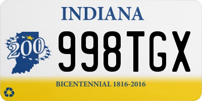 IN license plate 998TGX