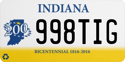 IN license plate 998TIG