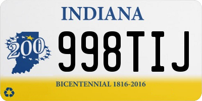 IN license plate 998TIJ