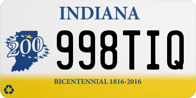 IN license plate 998TIQ