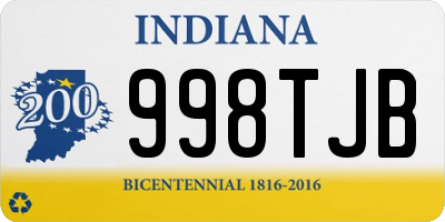 IN license plate 998TJB