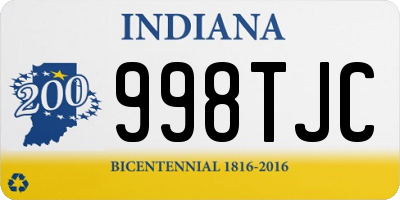 IN license plate 998TJC