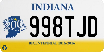 IN license plate 998TJD