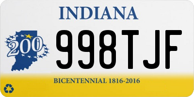 IN license plate 998TJF