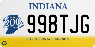 IN license plate 998TJG