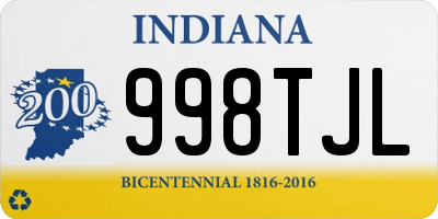 IN license plate 998TJL