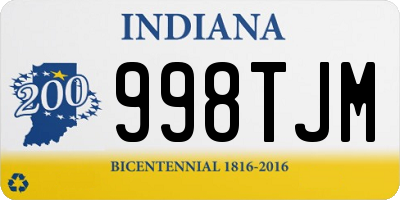 IN license plate 998TJM