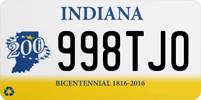 IN license plate 998TJO