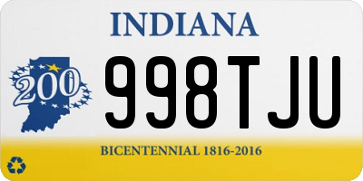 IN license plate 998TJU