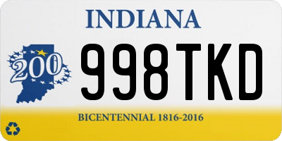 IN license plate 998TKD