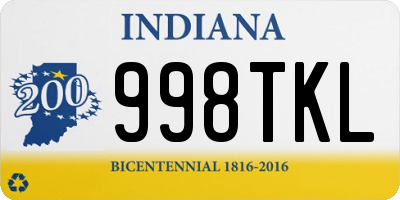 IN license plate 998TKL