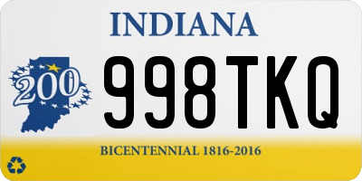 IN license plate 998TKQ