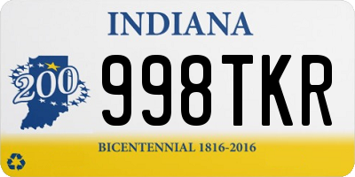 IN license plate 998TKR