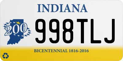 IN license plate 998TLJ