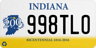 IN license plate 998TLO