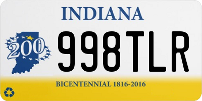 IN license plate 998TLR