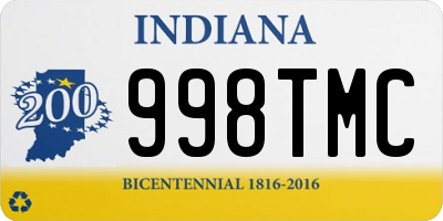 IN license plate 998TMC