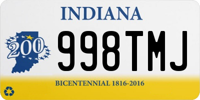 IN license plate 998TMJ