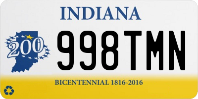 IN license plate 998TMN