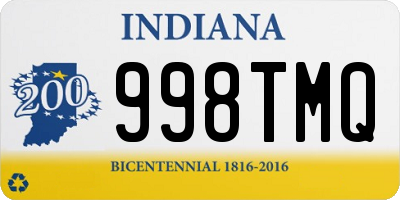 IN license plate 998TMQ