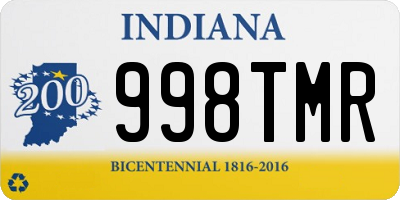 IN license plate 998TMR