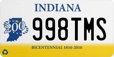 IN license plate 998TMS