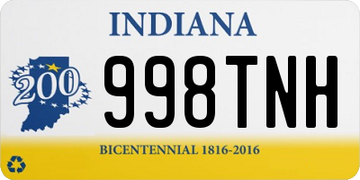 IN license plate 998TNH