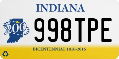 IN license plate 998TPE