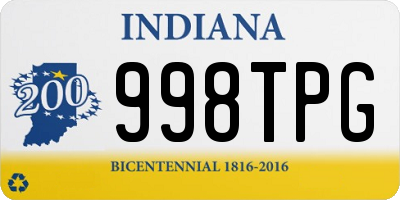 IN license plate 998TPG