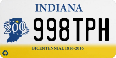 IN license plate 998TPH