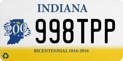 IN license plate 998TPP